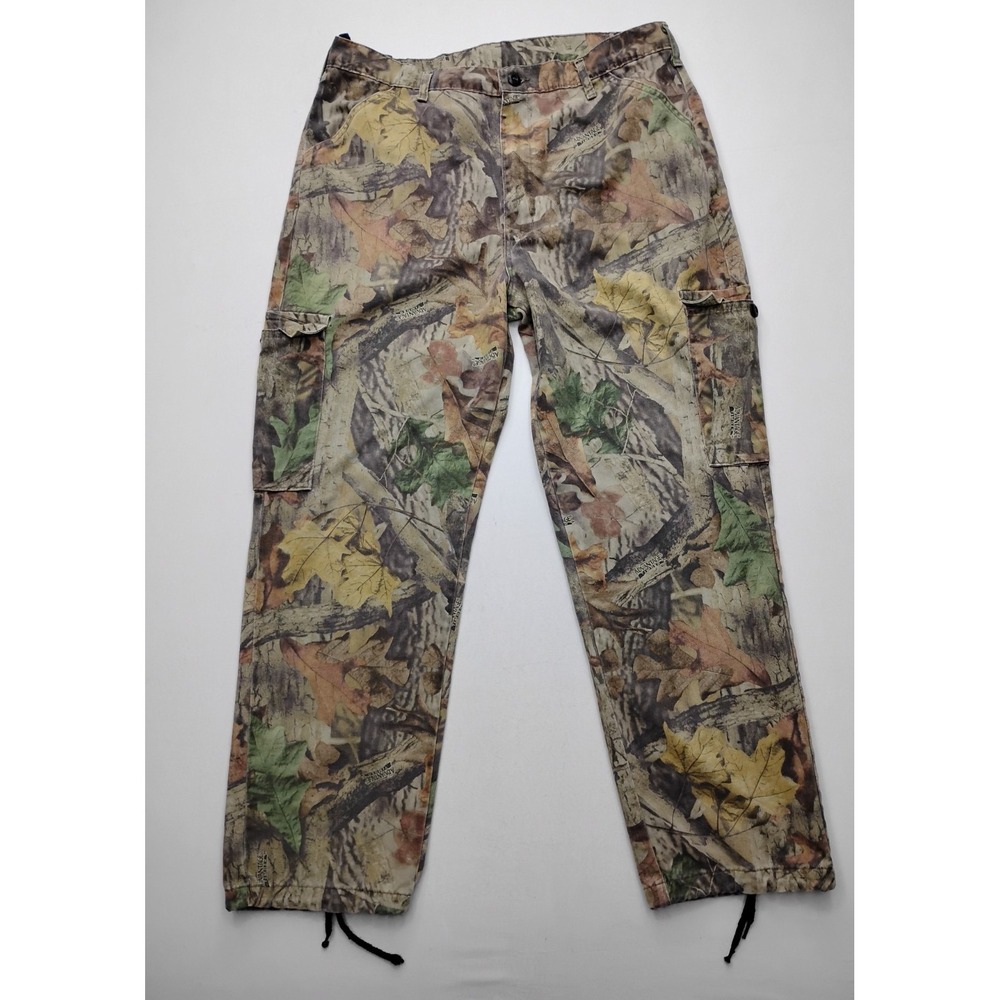 Vintage Liberty Advantage Timber Camo Cargo Hunting Pants Size large 36x32